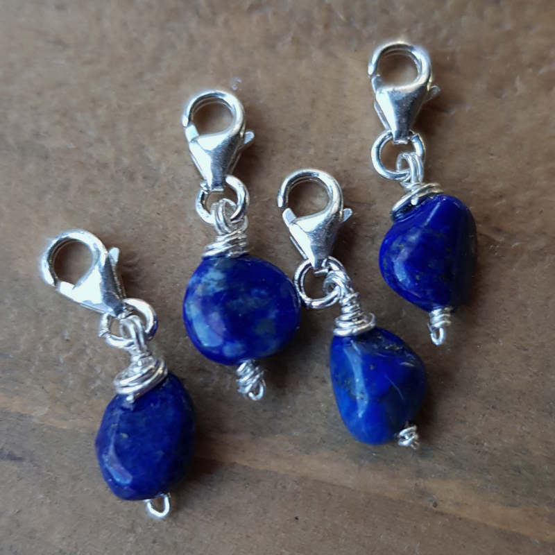Kristallberlock Lapis Lazuli, säljes styckvis