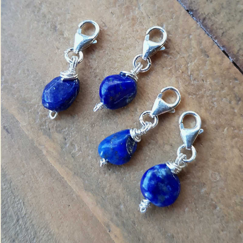 Kristallberlock Lapis Lazuli, säljes styckvis.