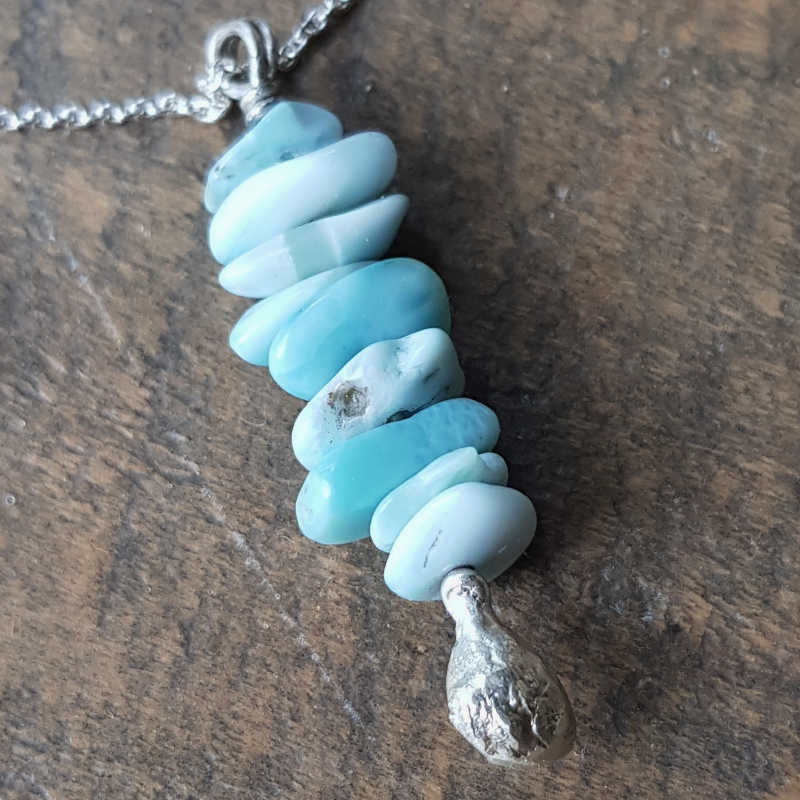 Detaljbild berlock Larimar