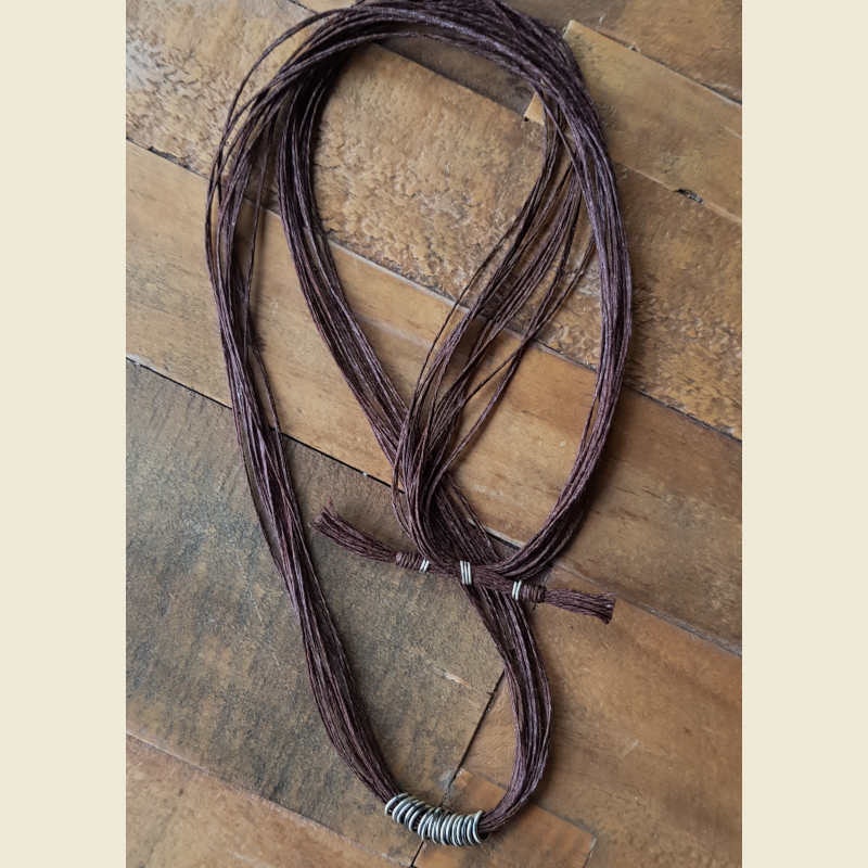 Halsband Tvinna kakaobrun