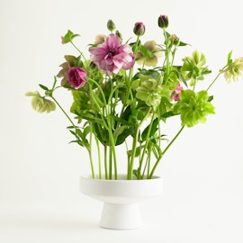 Keramisk fad til Ikebana - Hvid