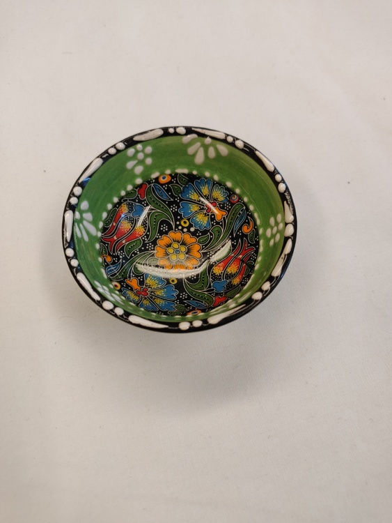 Keramik skål - Ljusgrön 8 cm