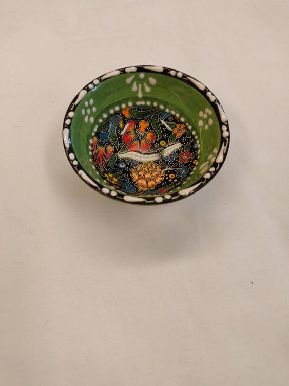 Keramik skål - Ljusgrön 8 cm *FYND*