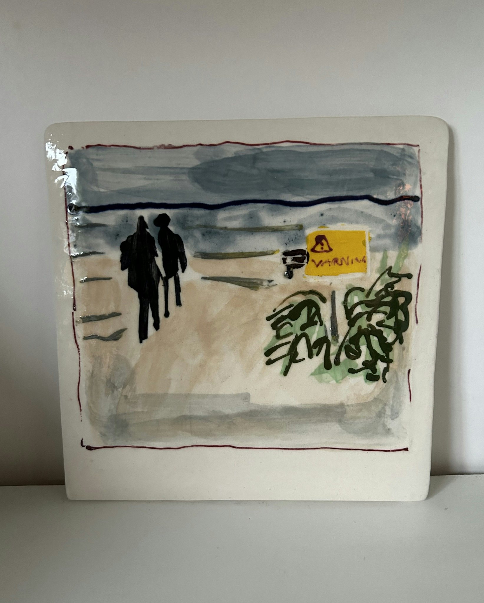 Kakelbild höststrand