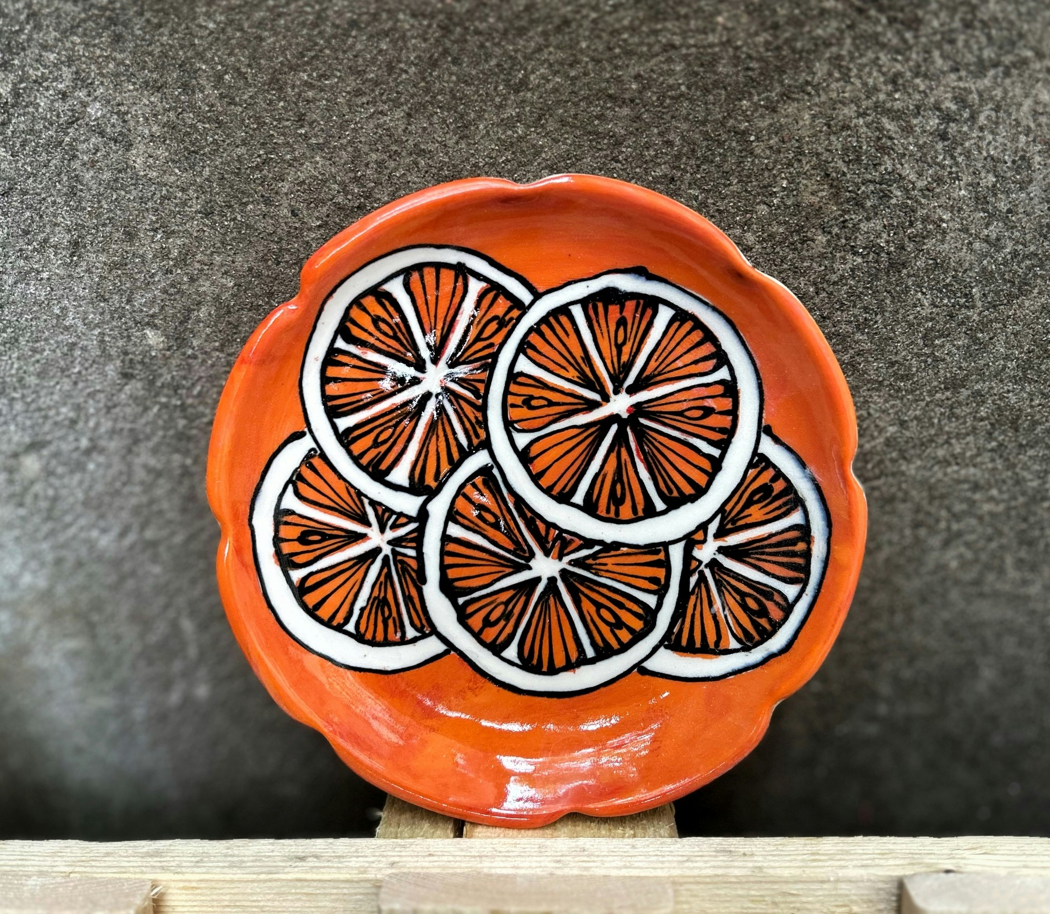 Assiett citrus orange