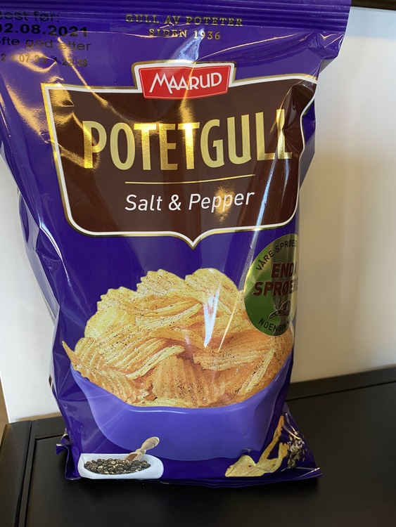 Potetgull salt/pepper