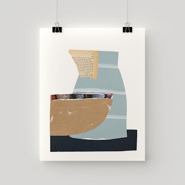 Brun skål - print