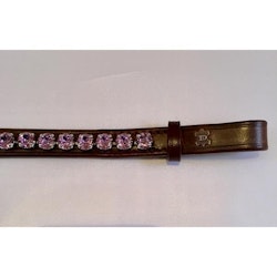 Döbert Pannband färg violet/sten XL läder brun