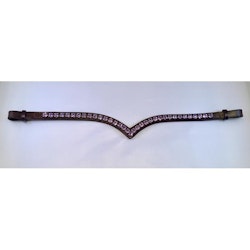 Döbert Pannband färg violet/sten XL läder brun