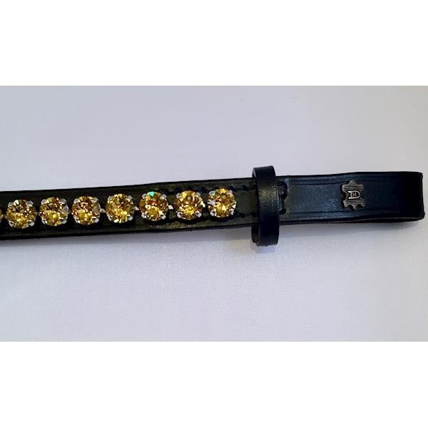 Döbert Pannband färg light tapaz/sten XL svart läder