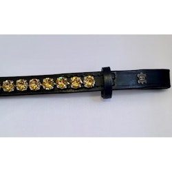 Döbert Pannband färg light tapaz/sten XL svart läder