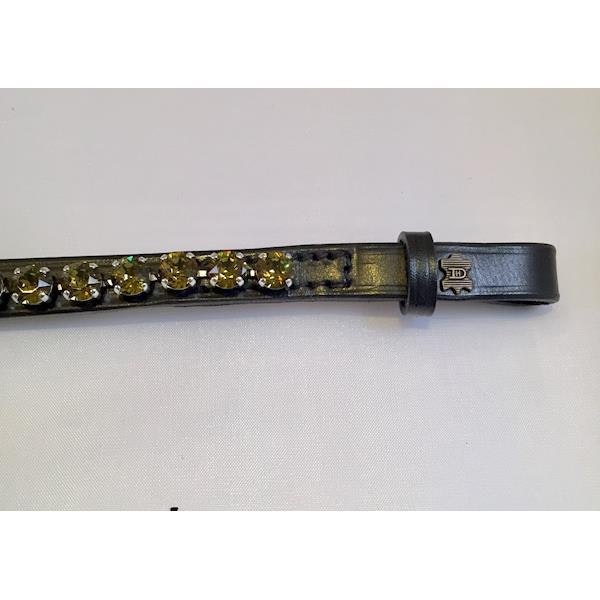 Döbert Pannband färg khaki/sten XL läder svart