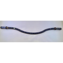 Döbert Pannband färg capri blue/sten XL läder brun