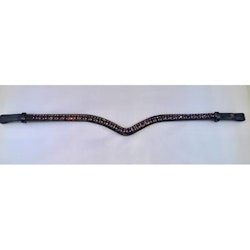 Döbert Pannband färg Amethyst/sten XL svart läder