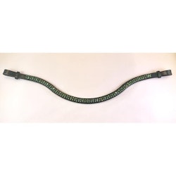 Döbert Pannband färg fern green/sten XL läder svart