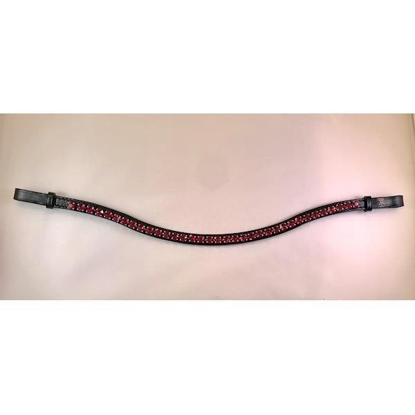 Döbert Pannband färg fuchsia/sten XL svart läder
