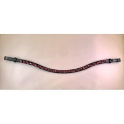 Döbert Pannband färg fuchsia/sten XL svart läder