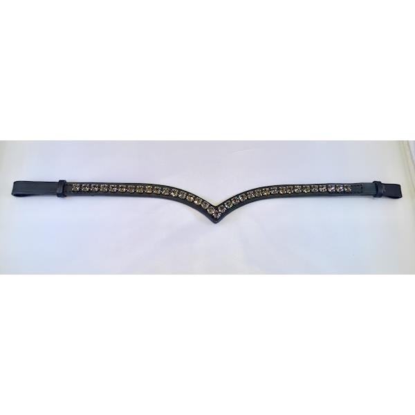 Döbert Pannband färg grå/sten XL läder svart