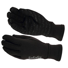 Equipage Fleece handske m silicon svart
