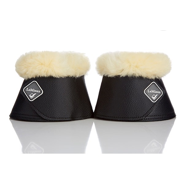 Lemieux boots med lammskinn svart/natur