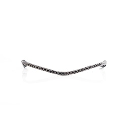 Finesse pannband svart swarovski sten svart.
