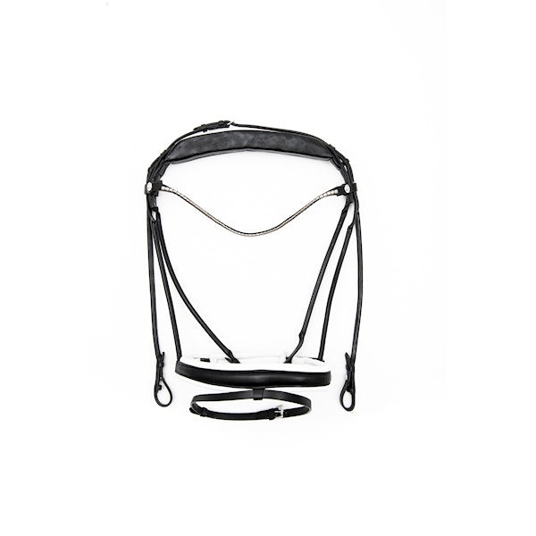 Finesse Träns bridle Svart/Vit.