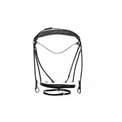 Finesse Träns bridle Svart/Vit.