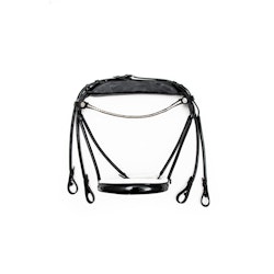 Finesse Kandar bridle Svart/Vit lack