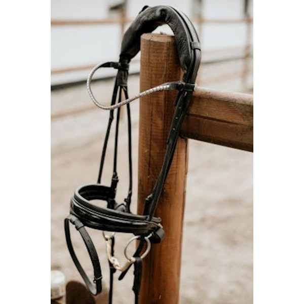 Finesse Träns bridle Svart/Svart lack silver