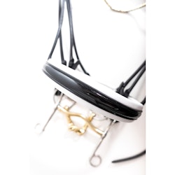 Finesse Kandar bridle Svart/Vit lack