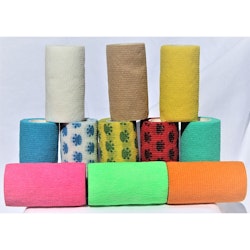 VetProvide Vetrap 10cm x 4,5m blandade färger