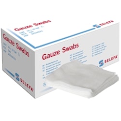 Selefa Kompress gasväv 8 lagers 5cmx5cm 120 st.