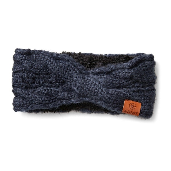 Ariat Cable pannband navy