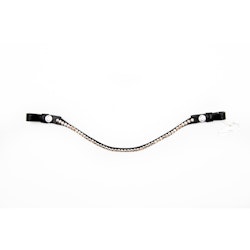 Finesse pannband svart swarovski sten rose
