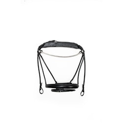 Finesse Träns bridle svart , svart/brun nosgrimma