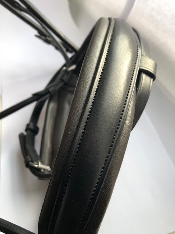 Finesse Träns bridle svart , svart/brun nosgrimma