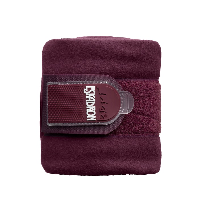 Eskadron Basics fleece bandage vinröd full