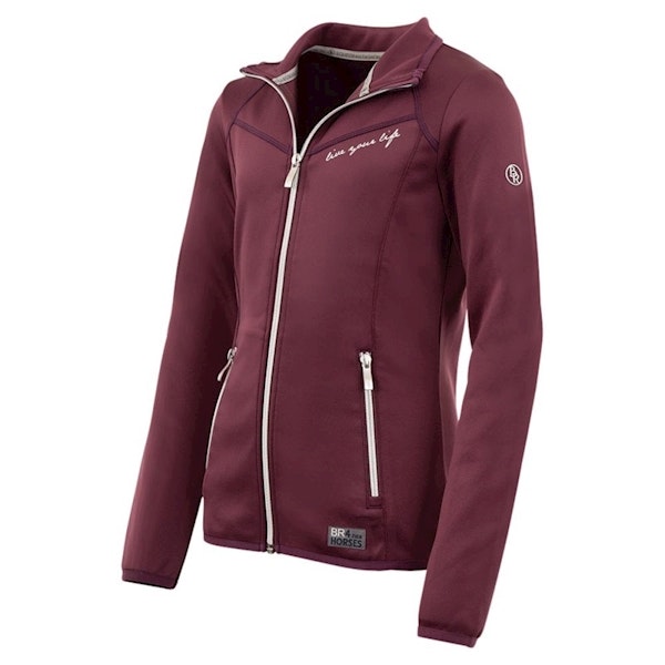 BR Jersey  jacka Sherley Mauve Wine