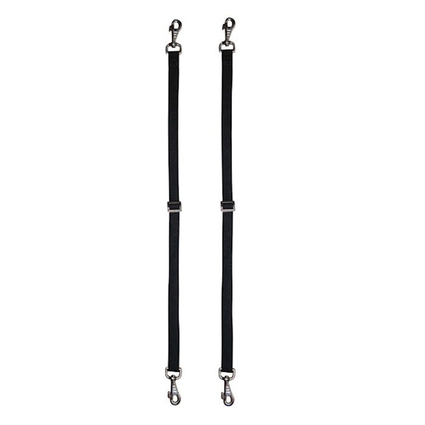 HKM Elastic bensnäre svart 1par