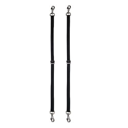 HKM Elastic bensnäre svart 1par