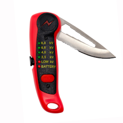 Hansbo Stängseltestare med kniv och bultspännare.