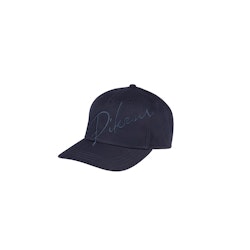 Pikeur bomulls keps med Lurex-brodyr navy