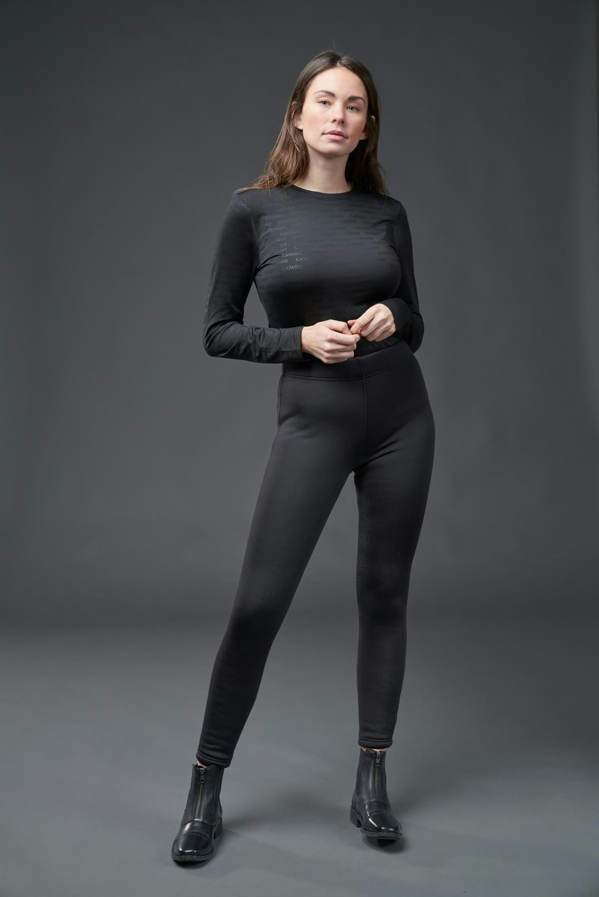 Catago Panola vinter teddy tights svart XS-XXL
