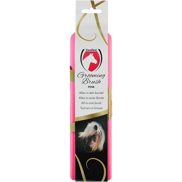 Excellent Horse Grooming Brush rosa
