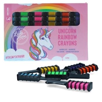 Lucky Horse Unicorn rainbow coloured chalk