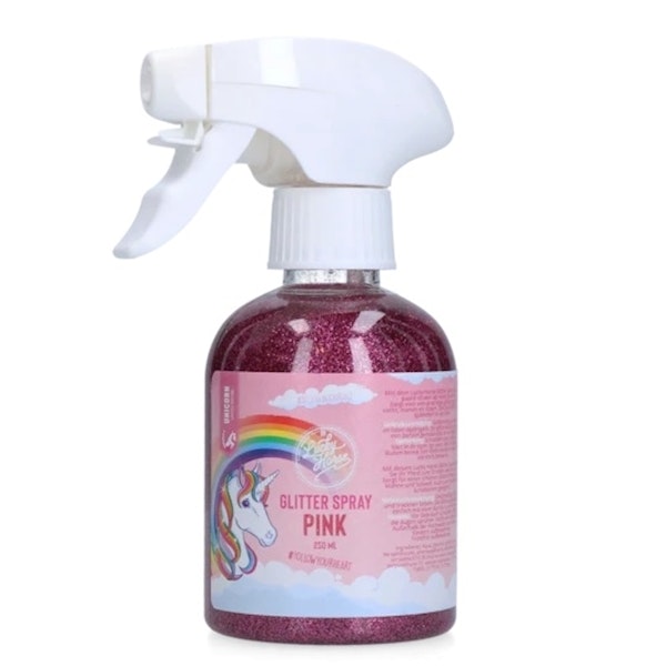 Lucky Horse Unicorn glitter spray silver,guld,rosa,grön. 250ml