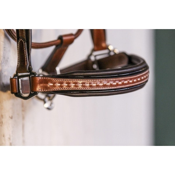 Penelope Leather grimma brun & svart full