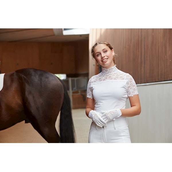 Equipage Malika spetstopp vit