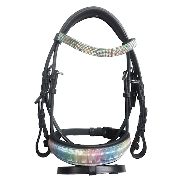 Imperial träns Shetty Rainbow svart läder