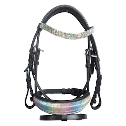 Imperial träns Shetty Rainbow svart läder